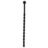 Geribbelde Siliconen Dilator - Zwart - PlayForFun